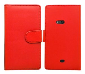 Nokia Lumia 625 - Δερμάτινη Θήκη Πορτοφόλι Κόκκινο (OEM)