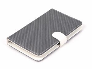 OMEGA INDIANA Δερμάτινη Θήκη Σταντ με Micro USB Πληκτρολόγιο για Tablets 7 Μαύρο/Λευκό OCT7KBIW