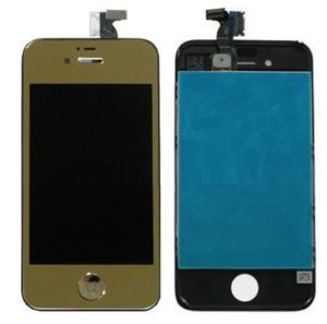 iPhone 4S Μεταλλικό Χρυσό LCD + Touch Screen + Frame Assembly + Home Button