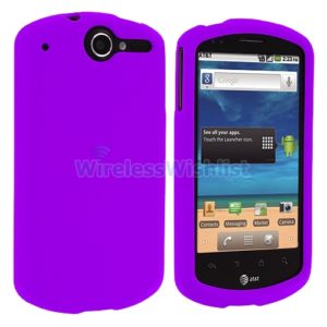 Hard Rubber Red Case Cover For Huawei U8800 IDEOS X5 purple OEM