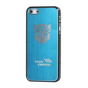 Θήκη πίσω κάλυμμα για iPhone 5 Μεταλλική Transformers Μπλε OEM