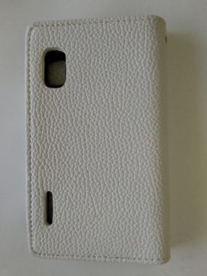 LG Optimus L5 II E460 - Δερμάτινη Θήκη Πορτοφόλι Λευκο (OEM)