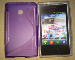 LG Optimus L3 E400 - Θήκη TPU Gel S-Line Μωβ (OEM)