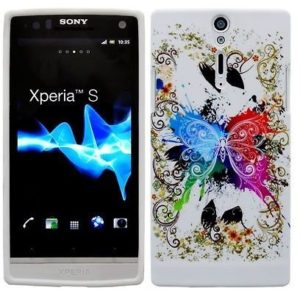 Royal Butterfly TPU Gel Case For Sony Ericsson Xperia S LT26i (OEM)