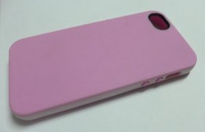 iphone 5 / 5s - Θήκη TPU Gel Ρόζ Με Λευκό Πλαίσιο (ΟΕΜ)