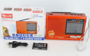 RX-321 usb sd επαναφορτιζομενο ραδιοφωνο
