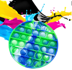 Pop It Παιχνίδι ΑντιΣτρες - Bubble νερομπογιες χρωματισμος μεγαλο στρογγυλο (oem)(bulk)