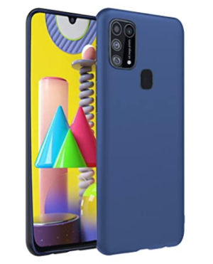 Θήκη ματ tpu σιλικονη μαλακή πίσω κάλυμμα για Samsung Galaxy M31 - μπλε χρωμα (oem)