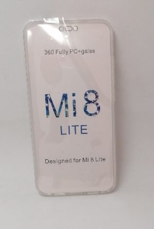 Θήκη 360 fully pc+glass για Xiaomi Mi8 Lite Clear (oem)