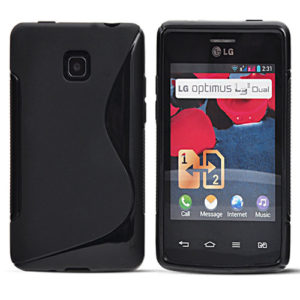 LG Optimus L3 ΙΙ Dual Ε435 - Silicone Case Gel TPU S-Line - Black OEM
