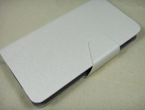 Δερμάτινη Stand Θήκη/Πορτοφόλι για Alcatel Pop S7 Λευκό (OEM)