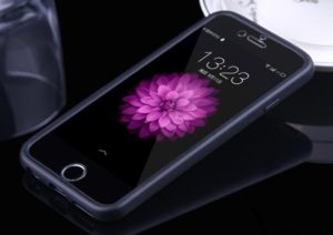 Apple iPhone iPhone 6 4,7 - Σκληρή Προστατευτική Θήκη TPU Gel Με Μπροστινό Διαφανές Κάλυμμα Μαύρο (OEM)