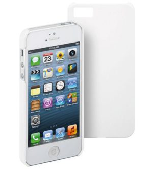 iPhone 5 Πλαστική θήκη πίσω κάλυμμα Goobay Άσπρη (62715)