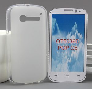 Θήκη TPU Gel για Alcatel One Touch Pop C5 (OT-5036D) Διαφανές Λευκό (OEM)