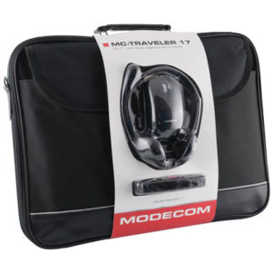 Modecom Σετ αξεσουάρ για laptop με τσάντα 17, ποντίκι και ακουστικά.