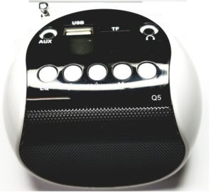 Λευκο Q5 Mini MP3/Fm radio Speaker with built-in MP3 player and FM radio, support MP3 play from USB/microSD Card - Green - Φορητό ηχείο με δυνατότητα αναπαραγωγής Mp3 μέσω USB ή micro SD κάρτας και ενσωματωμένο FM δέκτη
