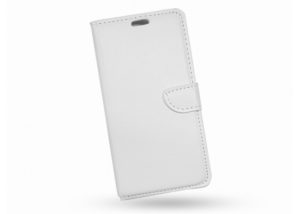 Δερμάτινη Θήκη Πορτοφόλι Με Πίσω Κάλυμμα Σιλικόνης για Samsung Galaxy J1 2016 Άσπρη (ΟΕΜ)