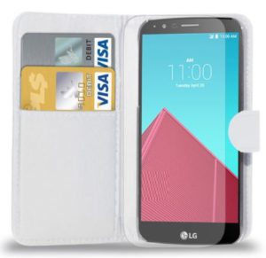 LG G4 (H815) - Δερμάτινη Θήκη Πορτοφόλι Λευκό (OEM)