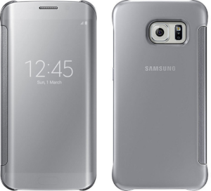 Θήκη Clear View για Samsung Galaxy S6 G920F Ασημι (ΟΕΜ)