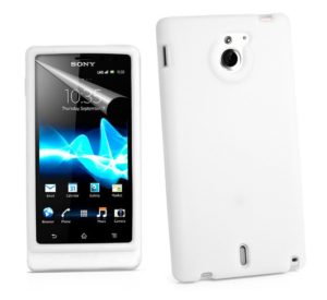 Sony Xperia Go ST27i Θήκη Σιλικόνης Άσπρο
