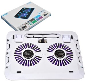 N130 (2 Fans) Notebook Coolling Pad for Laptops 17 inch Color White (oem)