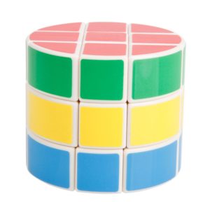 DS898 DS-89 3x3x3 Fancy Round Cake-shaped Rubik s Cube Puzzle Toy with Hollow White