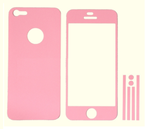 Πλήρες ολόσωμα αυτοκόλλητα για iPhone 5g Ρόζ