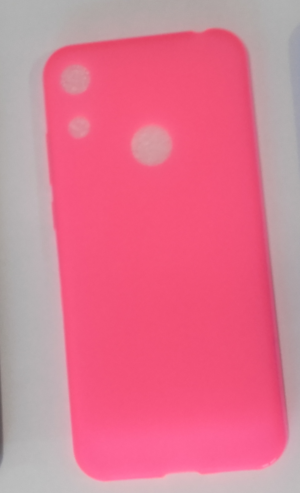 Θήκη Ultra Thin TPU GEL για Honor 8A (2019) / Huawei Y6 (2019) σε ροζ fluo χρώμα (OEM)