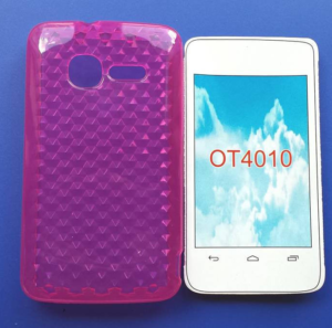Θήκη TPU Gel Diamond για Alcatel One Touch T΄POP OT4010D Ρόζ (OEM)