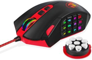 Gaming ποντίκι RGB με 18 πλήκτρα μαύρο - Redragon M901 - 12400 dpi USB