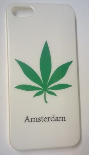 iphone 5 / 5s - Θήκη TPU Gel Amsterdam Mαριχουάνα Λευκό (ΟΕΜ)