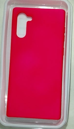 Θήκη Silicone Cover για Samsung Galaxy Note 10 Ροζ