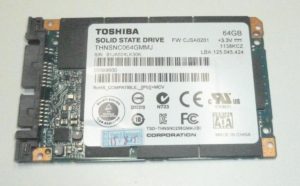 1.8 Toshiba micro SATA SSD 64GB for HP EliteBook 2530p 2540p 2730p 2740p THNSNC064GMMJ
