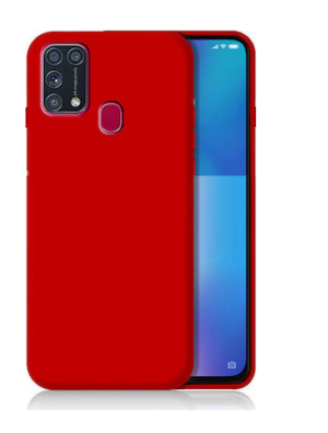 Θήκη ματ tpu σιλικονη μαλακή πίσω κάλυμμα για Samsung Galaxy M31 - κοκκινο χρωμα (oem)