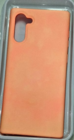Θήκη Silicone Cover για Samsung Galaxy Note 10 Clear Ροζ