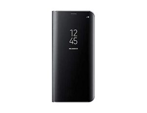 Θήκη Clear View για Samsung galaxy J4 Plus ΜΑΥΡΗ (OEM)