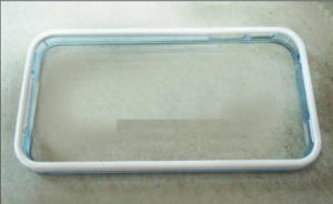 Vser Protective Bumper Frame Case - Θήκη Πλαισίου για iPhone 4Gs - Λεύκη / Διαφανής