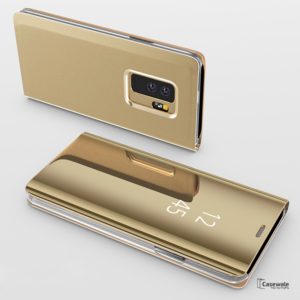 Θήκη Clear View για Samsung A6 Plus (2018) Χρυσό (ΟΕΜ)