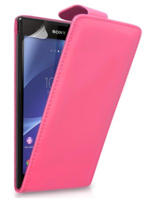 Sony Xperia T3 - Δερμάτινη Θήκη Flip Φούξια (ΟΕΜ)