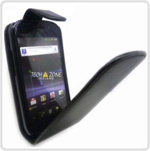 Samsung Google Nexus S i9020 Leather Flip Case - Black OEM