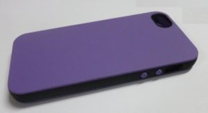 iphone 5 / 5s - Θήκη TPU Gel Μώβ Με Μαύρο Πλαίσιο (ΟΕΜ)