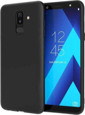 Θήκη Σιλικόνης για Samsung Galaxy A6 Plus (2018) Μαύρη Mατ (OEM)