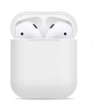 Θηκη Προστασιας AirPods Case Protective Silicone Cover and Skin for Apple Airpods Charging Case Ασπρο