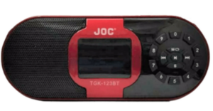 JOC TGK-123BT Επιτραπέζιο Ραδιόφωνο Επαναφορτιζόμενο με Bluetooth και USB, ΚΟΚΚΙΝΟ χρωμα