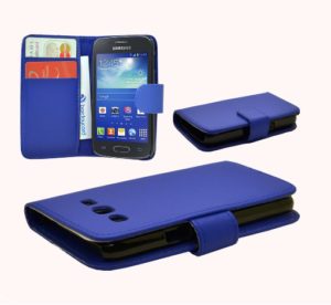 Samsung Galaxy Express 2 G3815 - Δερμάτινη Θήκη Πορτοφόλι Μπλέ (ΟΕΜ)