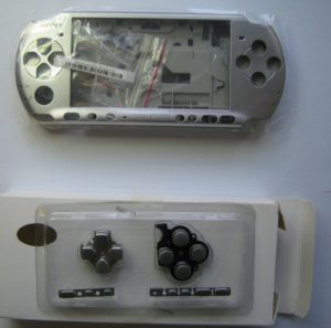 Περίβλημα για λεπτά PSP 3000 (ασημί) shell