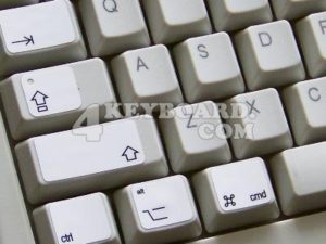 Άσπρα Αυτοκόλλητα Function Keys με Μαύρους Αγγλικούς Χαρακτήρες για Mac (OEM)