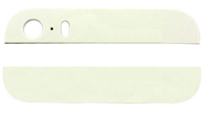iPhone 5S Top And Bottom Bezel Part Set Of Back Cover in White
