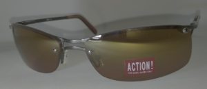 Γυαλιά ήλιου Action AC2039 C01 60-18-135 με καφέ φακούς και μαύρο μεταλλικό σκελετό & καφέ (OEM)