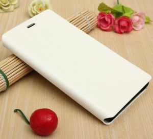 Xiaomi Mi3 - Δερμάτινη θήκη flip cover Λευκή (OEM)